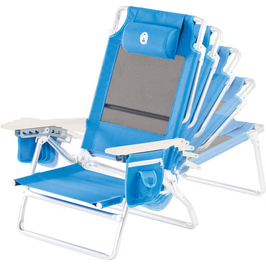 Coleman Low Recliner Chair -Blue