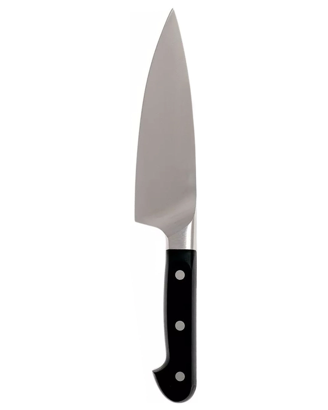 Premium Fully Forged Stainless Steel Chef Knife - 8" (Black Handle)