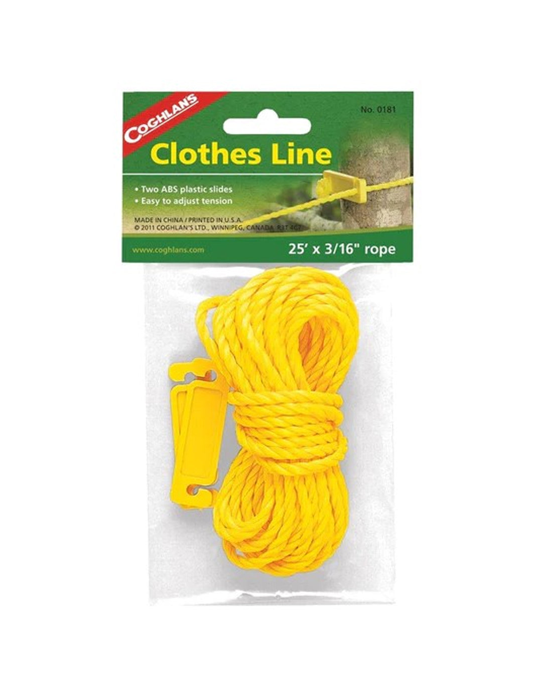 Coghlan's Clothesline, 25-Feet x 3/16-Inch