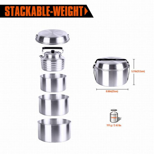 KingCamp KP3903 Aluminum Kettles