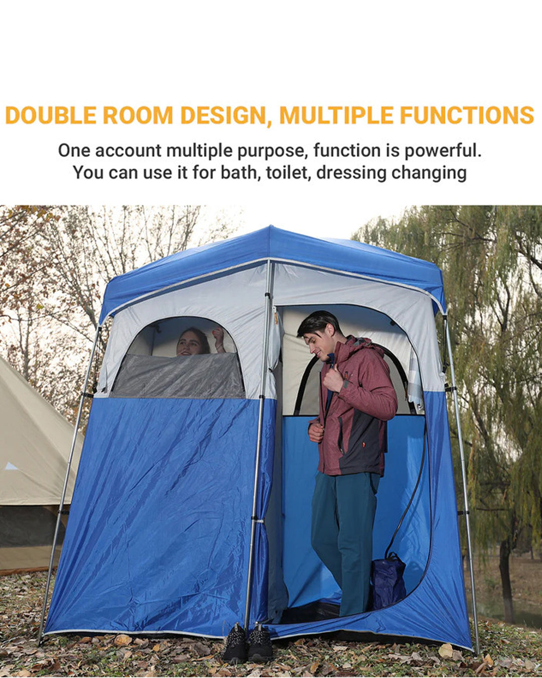 KingCamp Double Shower Tent