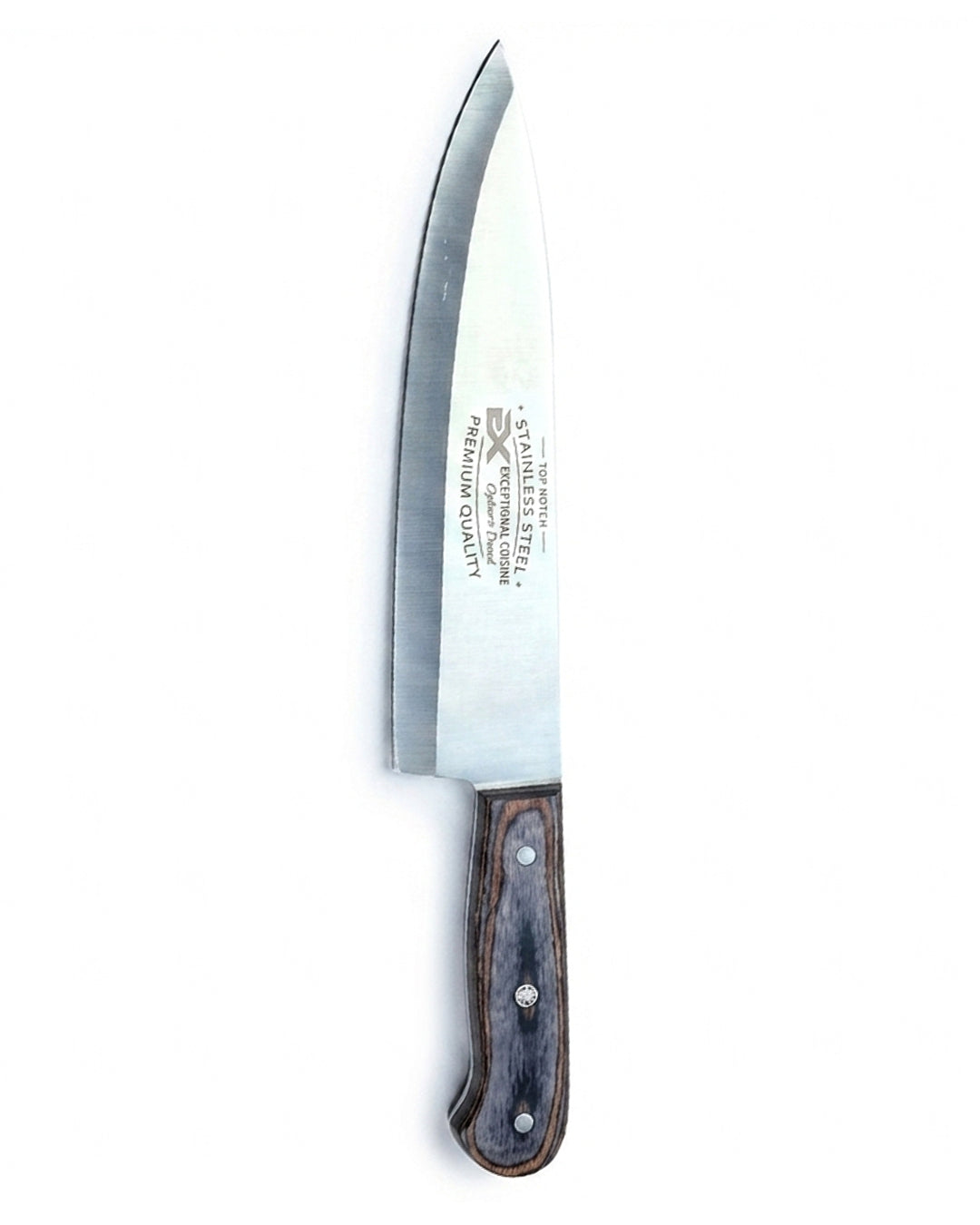 Excellent Cutlers Chef Knife (Dark Wood)