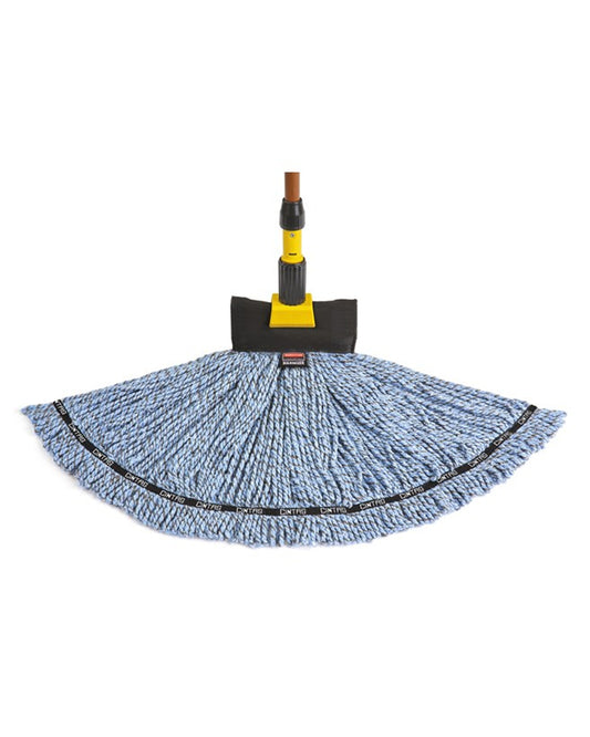 Rubbermaid Commercial Maximizer™ Large Blend Wet Mop, Universal Headband, Blue