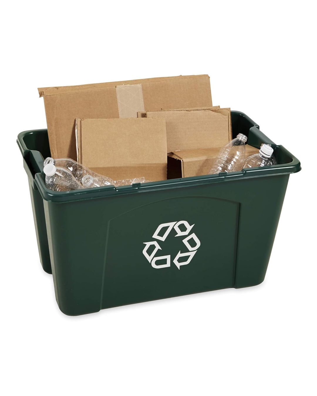 Rubbermaid Commercial Recycling Box 18 Gal Green