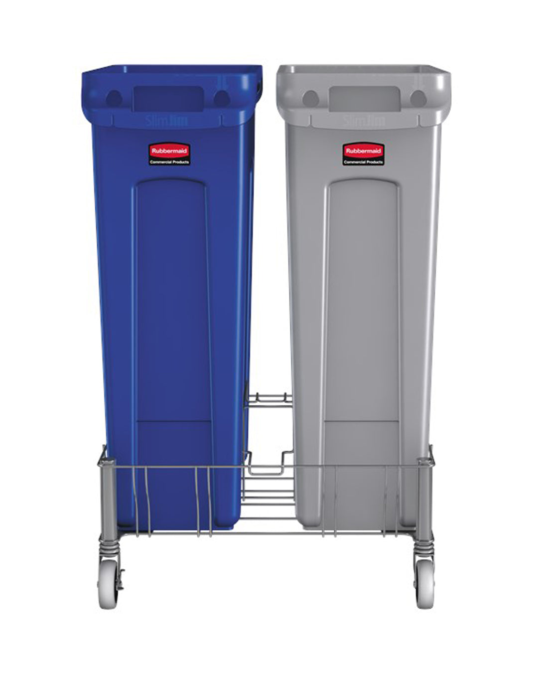 Rubbermaid Commercial Slim Jim® Double Stainless-Steel Dolly