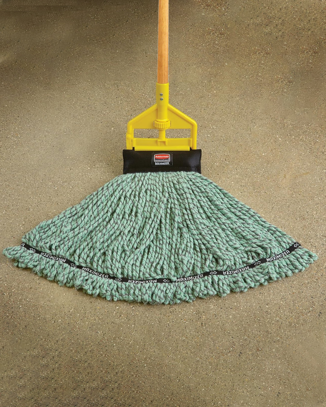 Rubbermaid Commercial Wash & Clean Mop For Maximizer Medium Wet Mop, Green