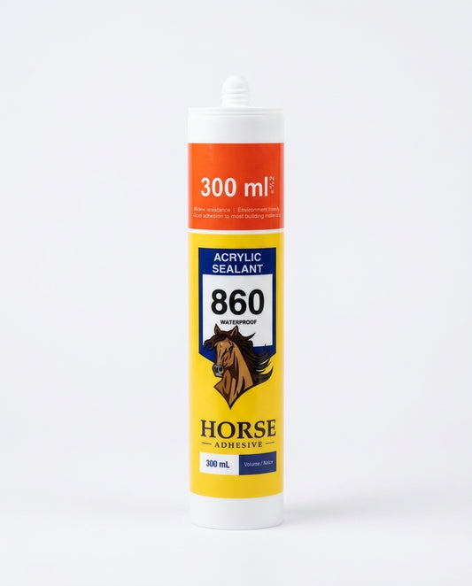 Horse 860 Waterproof Acrylic Sealant & Adhesive (300ml)