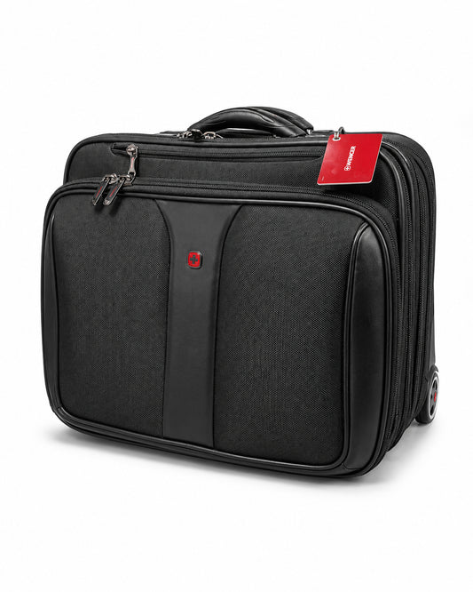 Professional Rolling Laptop Briefcase - 15.6" Executive Travel Bag