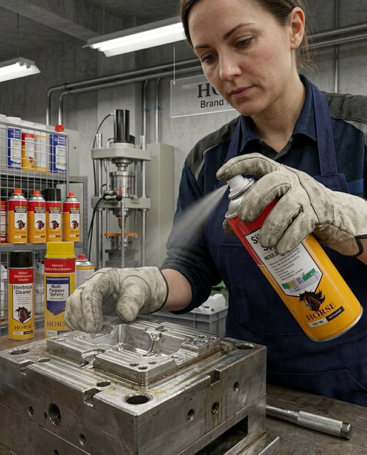 Horse Silicone Spray 420ml | Multi Purpose Silicone Lubricant Spray & Mould Release Agent