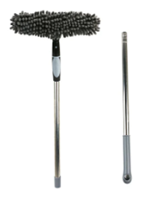HISTAR Window & Glass Panel Cleaner – 10" Squeegee & Microfiber Scrubber (6.6 FT)
