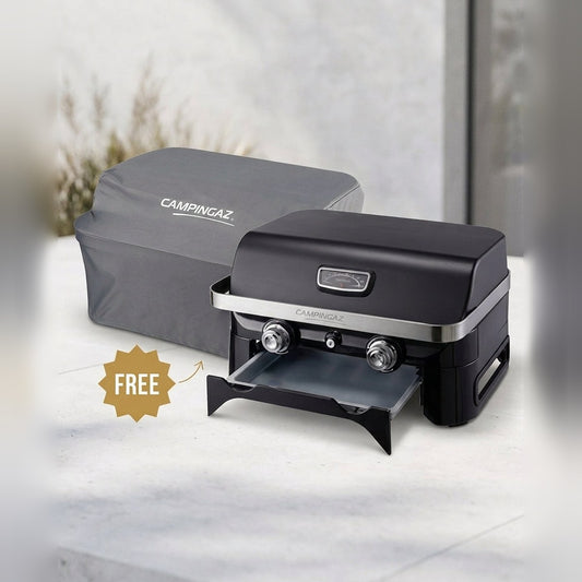 Campingaz Attitude 2100 LX Gas BBQ Grill + FREE Premium BBQ Cover | 2-Burner 5kW Grill