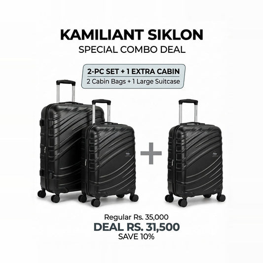 Kamiliant Siklon Luggage Combo – 2 Pc Set + Extra Cabin Bag | Save 10% (Limited Stock)