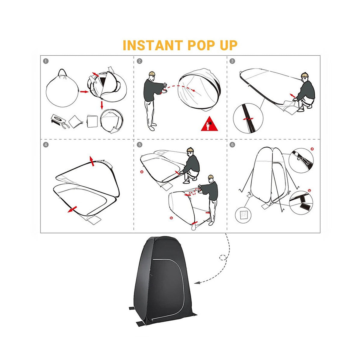 KingCamp Changing Tent Convenience