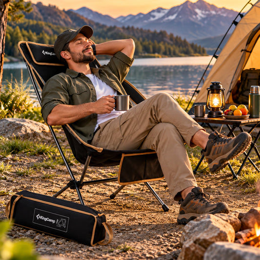 KingCamp High Sling Chair – Portable Camping Chair