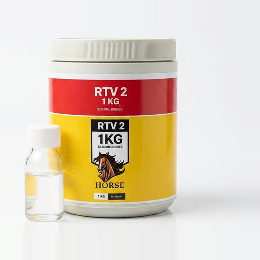 Horse RTV 2 Silicone Rubber 1KG | Liquid Silicone for Mold Making, Resin Casting & Plaster Pakistan