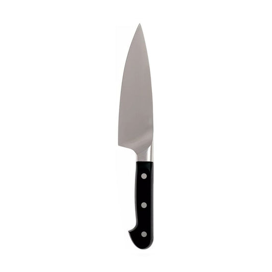 Premium Fully Forged Stainless Steel Chef Knife - 8" (Black Handle)