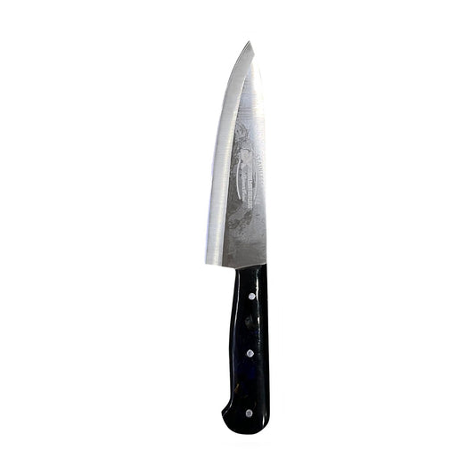 Excellent Resin 8" Kitchen Knife - (Black Marble Handle)