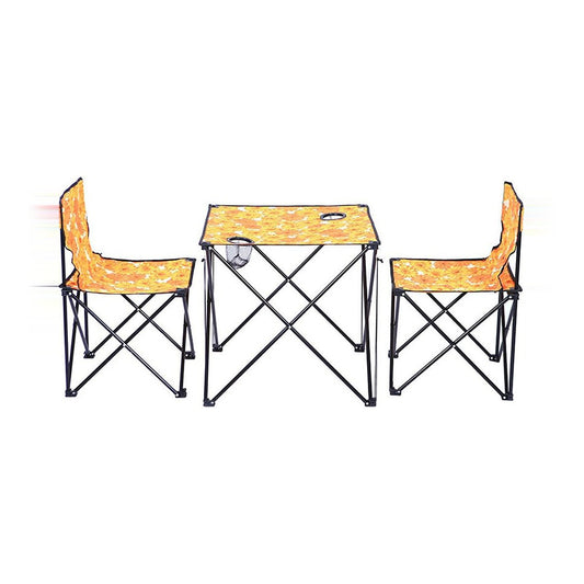 Foldable Outdoor table with 2 chairs