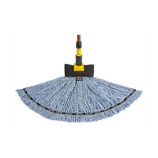 Rubbermaid Commercial Maximizer™ Large Blend Wet Mop, Universal Headband, Blue