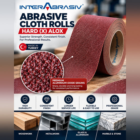 Interflex Abrasive Cloth Roll – Hard X-Weight ALOX