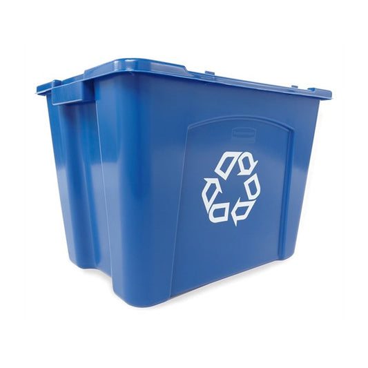 Rubbermaid Commercial Recycling Box 14 Gal Blue
