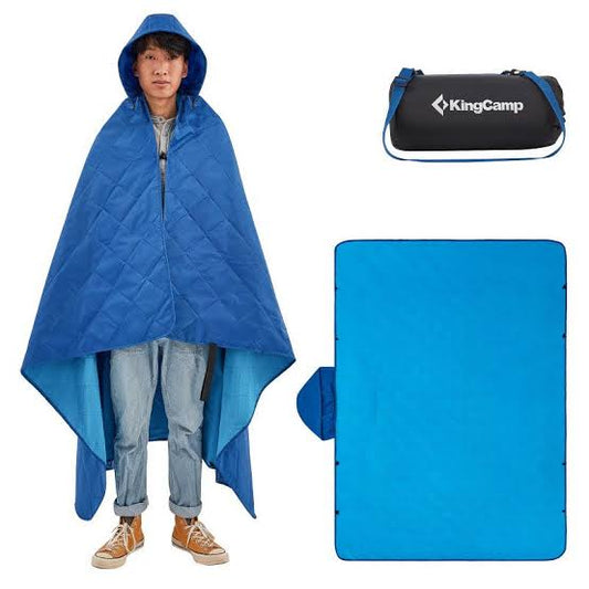 KingCamp - Multi-Purpose Rain Coat & Camp Blanket Blue