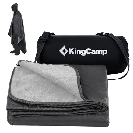 KingCamp – Multi-Purpose Rain Coat & Camp; Blanket Black