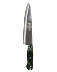 Excellent Cutlers Stainless Steel Chef Knife - 8" (Green Marble Handle)