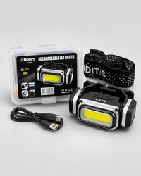Rechargeable LED Headlamp With COB Light Type-C Charging Outdoor Head Torch For Camping Hiking
