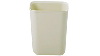 compare product FIRE RESISTANT WASTEBASKET 7 QT BEIGE