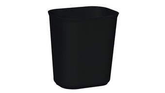 compare product FIRE RESISTANT WASTEBASKET 14 QT BLACK