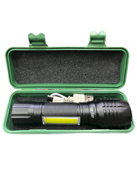 USB Charge QS-537 LED Flashlight – Rechargeable High Power Torch Light