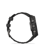 Garmin fenix® 8 – 47 mm, AMOLED Sapphire carbon gray DLC titanium with black/pebble gray silicone