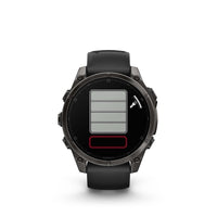 Garmin fenix® 8 – 47 mm, AMOLED Sapphire carbon gray DLC titanium with black/pebble gray silicone
