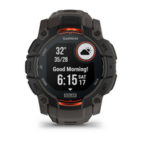 Garmin Instinct® 3 – 50 mm, Solar Black with Charcoal Band