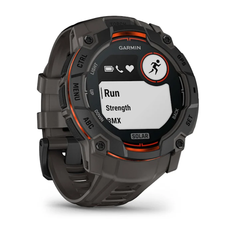Garmin Instinct® 3 – 50 mm, Solar Black with Charcoal Band
