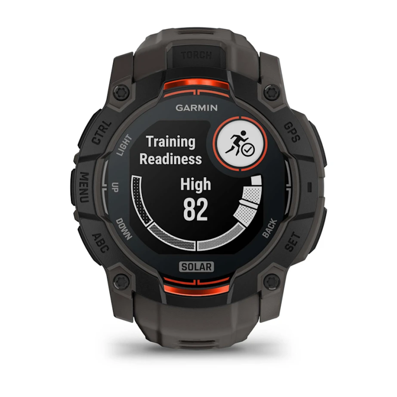 Garmin Instinct® 3 – 50 mm, Solar Black with Charcoal Band