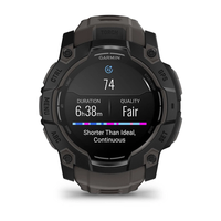 Garmin Instinct® 3 – 50 mm, AMOLED Black with Charcoal Band