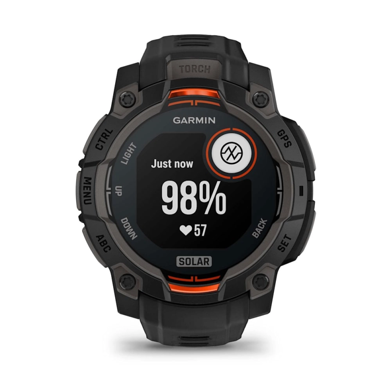 Garmin Instinct® 3 – 45 mm, Solar Black with Black Band