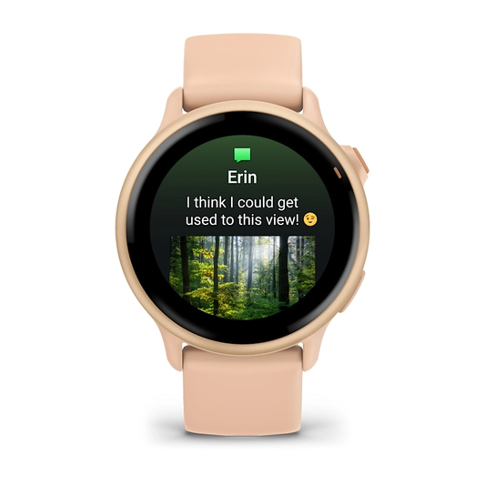 Garmin vivoactive® 6 Metallic Pink Dawn with Pink Dawn Band