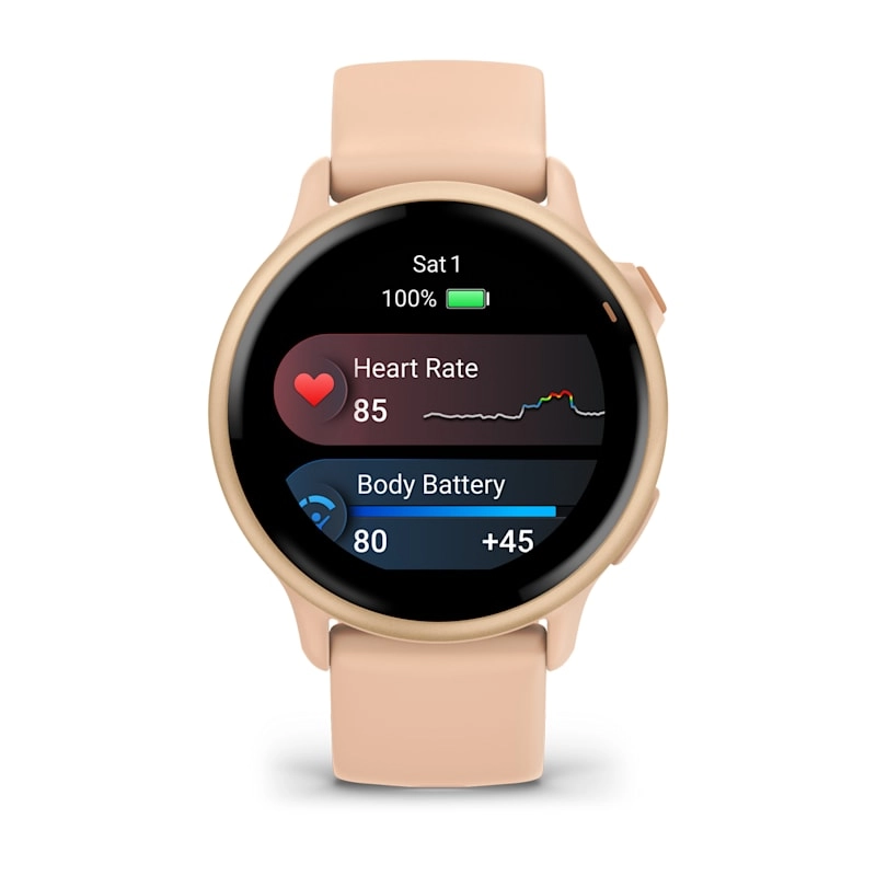 Garmin vivoactive® 6 Metallic Pink Dawn with Pink Dawn Band