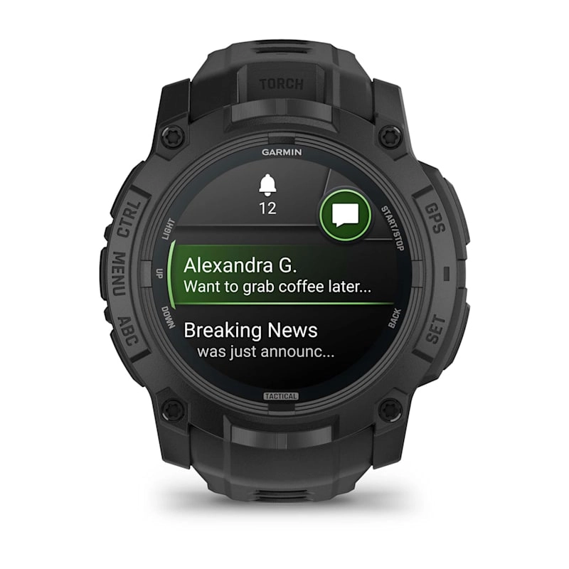 Garmin Instinct® 3 – 50 mm, AMOLED, Tactical Edition Black with Black Band