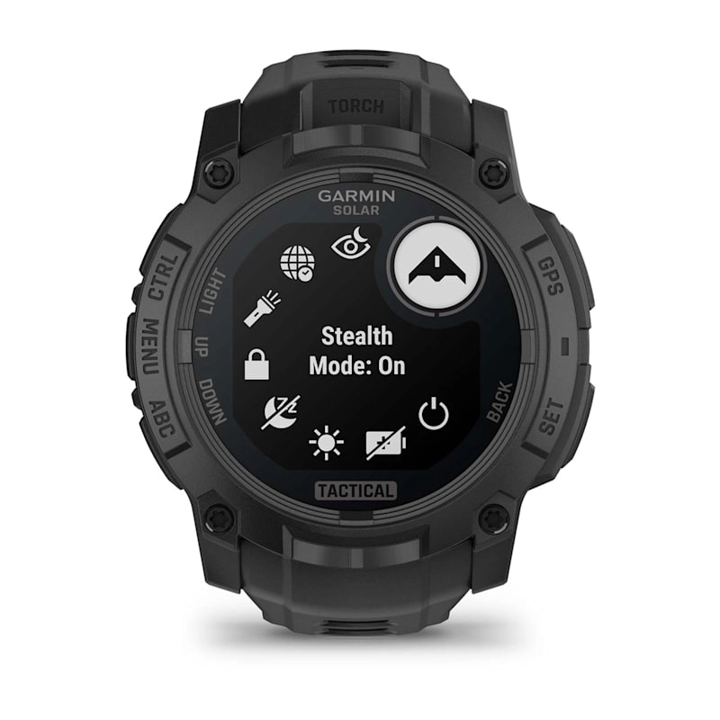 Garmin Instinct® 3 – 50 mm, Solar, Tactical Edition Black with Black Band