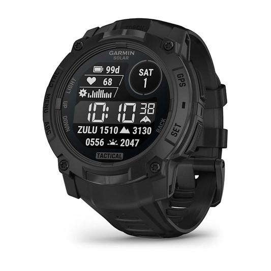 Garmin Instinct® 3 – 50 mm, Solar, Tactical Edition Black with Black Band