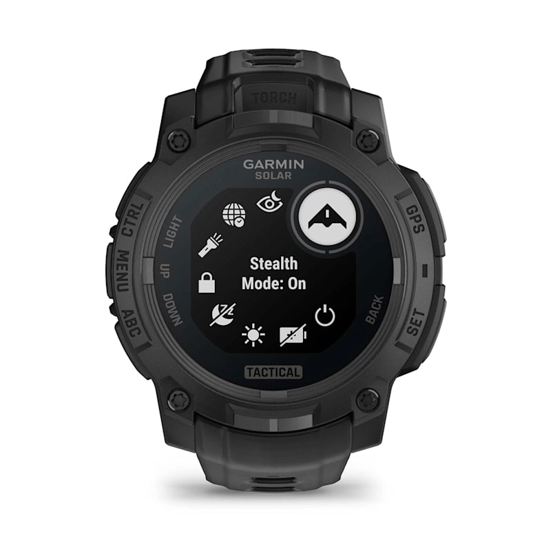 Garmin Instinct® 3 – 45 mm, Solar, Tactical Edition Black with Black Band