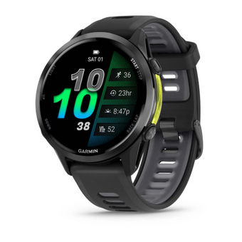 compare product Garmin Forerunner® 970 Carbon Gray DLC Titanium with Black Case and Black/Translucent Whitestone Band