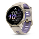 Garmin Forerunner® 970 Soft Gold Titanium with French Gray Case and French Gray/Translucent Indigo Band