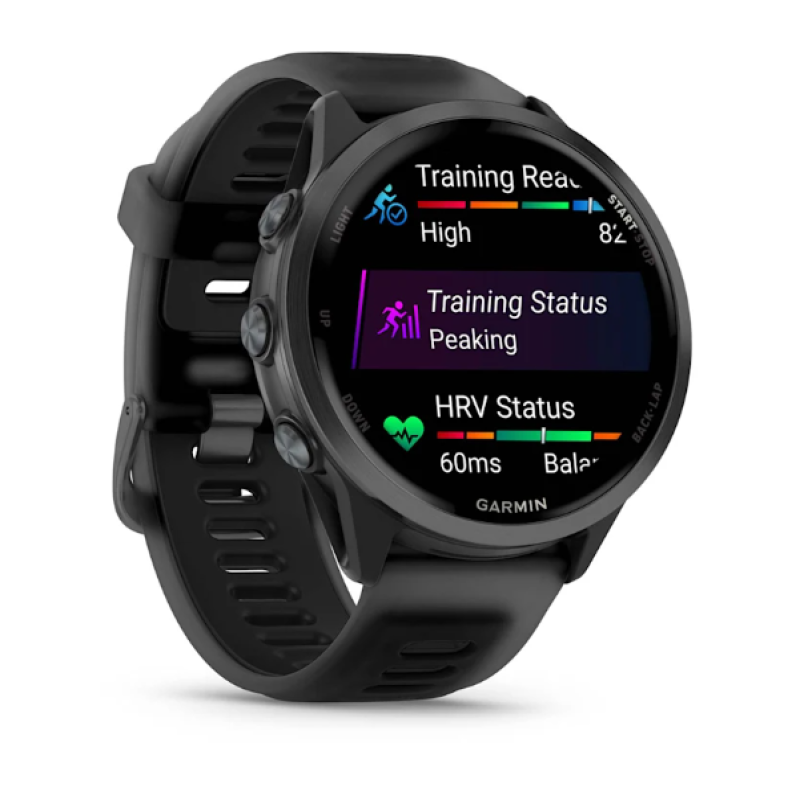 Garmin Forerunner® 570 - 47mm Slate Gray Aluminum with Translucent Black/Black Band