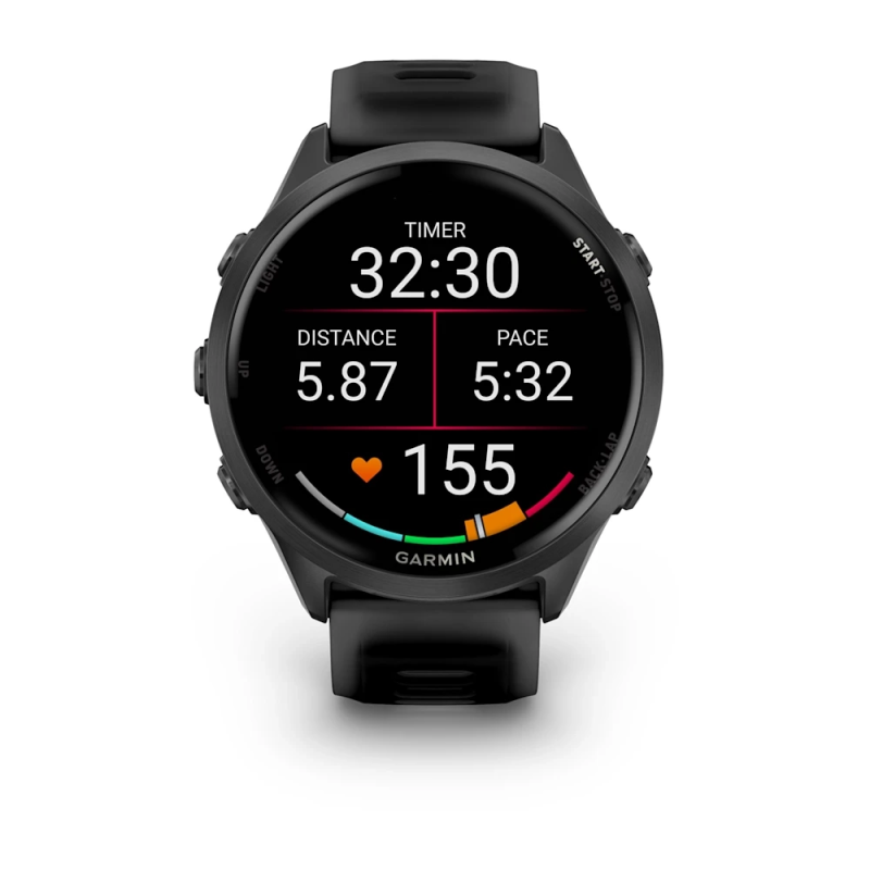 Garmin Forerunner® 570 - 47mm Slate Gray Aluminum with Translucent Black/Black Band