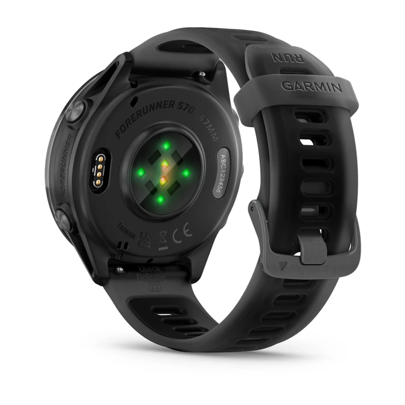 Garmin Forerunner® 570 - 47mm Slate Gray Aluminum with Translucent Black/Black Band